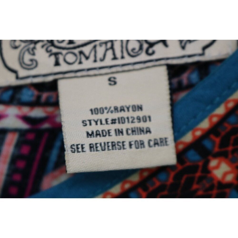 Flying Tomato 3/4 Belled Sleeves Tunic/Mini Dress-Small-Silky-Boho-Cottagecore - Picture 7 of 12